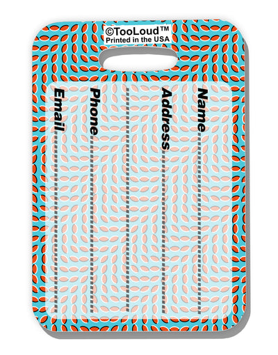 Swimming Fish Optical Illusion Luggage Tag Dual Sided All Over Print-Luggage Tag-TooLoud-White-One Size-Davson Sales