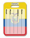 Ecuador Flag AOP Luggage Tag Dual Sided All Over Print-Luggage Tag-TooLoud-White-One Size-Davson Sales