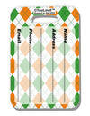 Irish Colors Argyle Pattern Luggage Tag Dual Sided All Over Print-Luggage Tag-TooLoud-White-One Size-Davson Sales