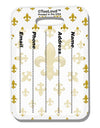 Gold Fleur De Lis AOP Luggage Tag Dual Sided All Over Print by TooLoud-Luggage Tag-TooLoud-White-One Size-Davson Sales