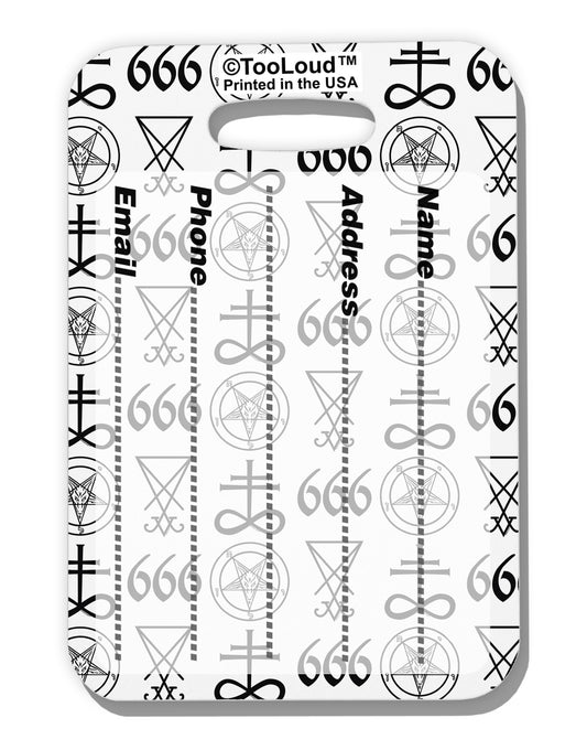 Satanic Symbols Luggage Tag Dual Sided All Over Print-Luggage Tag-TooLoud-White-One Size-Davson Sales