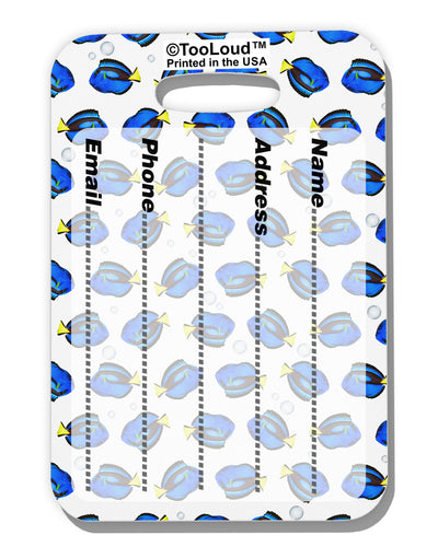 Blue Tang Fish AOP Luggage Tag Dual Sided All Over Print-Luggage Tag-TooLoud-White-One Size-Davson Sales