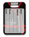 Ninja Red AOP Luggage Tag Dual Sided All Over Print-Luggage Tag-TooLoud-White-One Size-Davson Sales