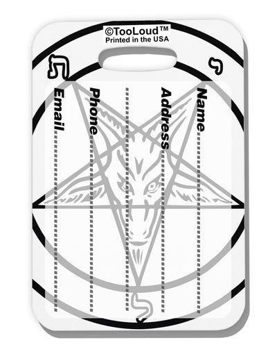 Official Sigil of Baphomet Luggage Tag Dual Sided All Over Print-Luggage Tag-TooLoud-White-One Size-Davson Sales