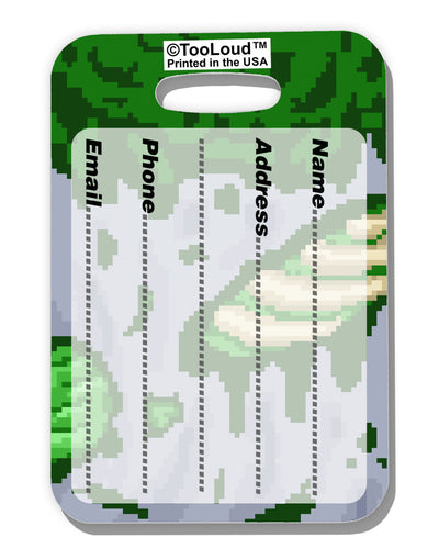 Pixel Zombie Costume Green Luggage Tag Dual Sided All Over Print-Luggage Tag-TooLoud-White-One Size-Davson Sales