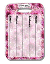 Pink Flowers Luggage Tag Dual Sided All Over Print-Luggage Tag-TooLoud-White-One Size-Davson Sales