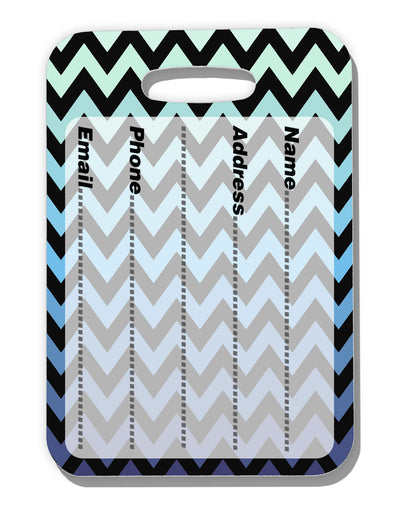 Cool Ocean Zig Zags Luggage Tag Dual Sided All Over Print-Luggage Tag-TooLoud-White-One Size-Davson Sales