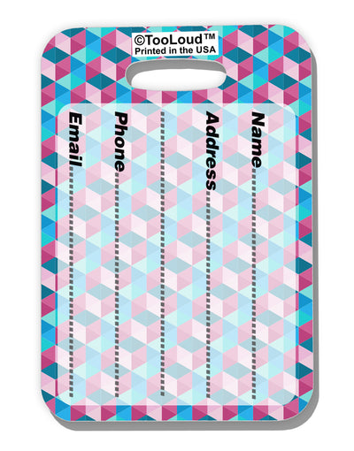 Crystalized Mosaic AOP Luggage Tag Dual Sided All Over Print-Luggage Tag-TooLoud-White-One Size-Davson Sales