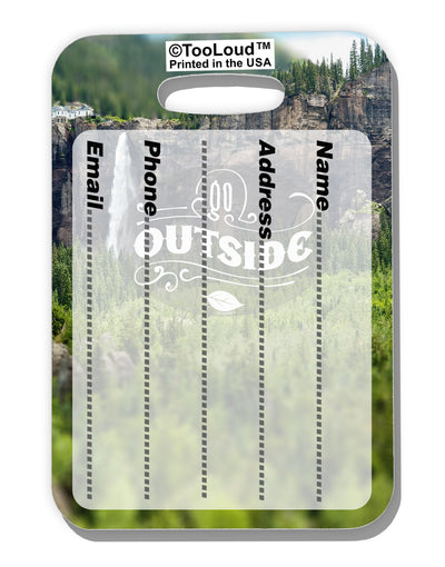 Beautiful Cliffs - Go Outside AOP Luggage Tag Dual Sided All Over Print by-Luggage Tag-TooLoud-White-One Size-Davson Sales