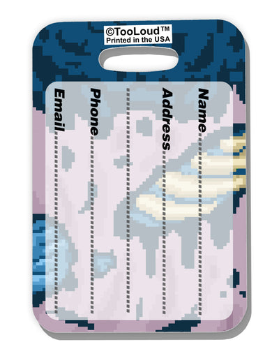 Pixel Zombie Costume Blue Luggage Tag Dual Sided All Over Print-Luggage Tag-TooLoud-White-One Size-Davson Sales