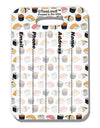 Cute Sushi AOP Luggage Tag Dual Sided All Over Print-Luggage Tag-TooLoud-White-One Size-Davson Sales