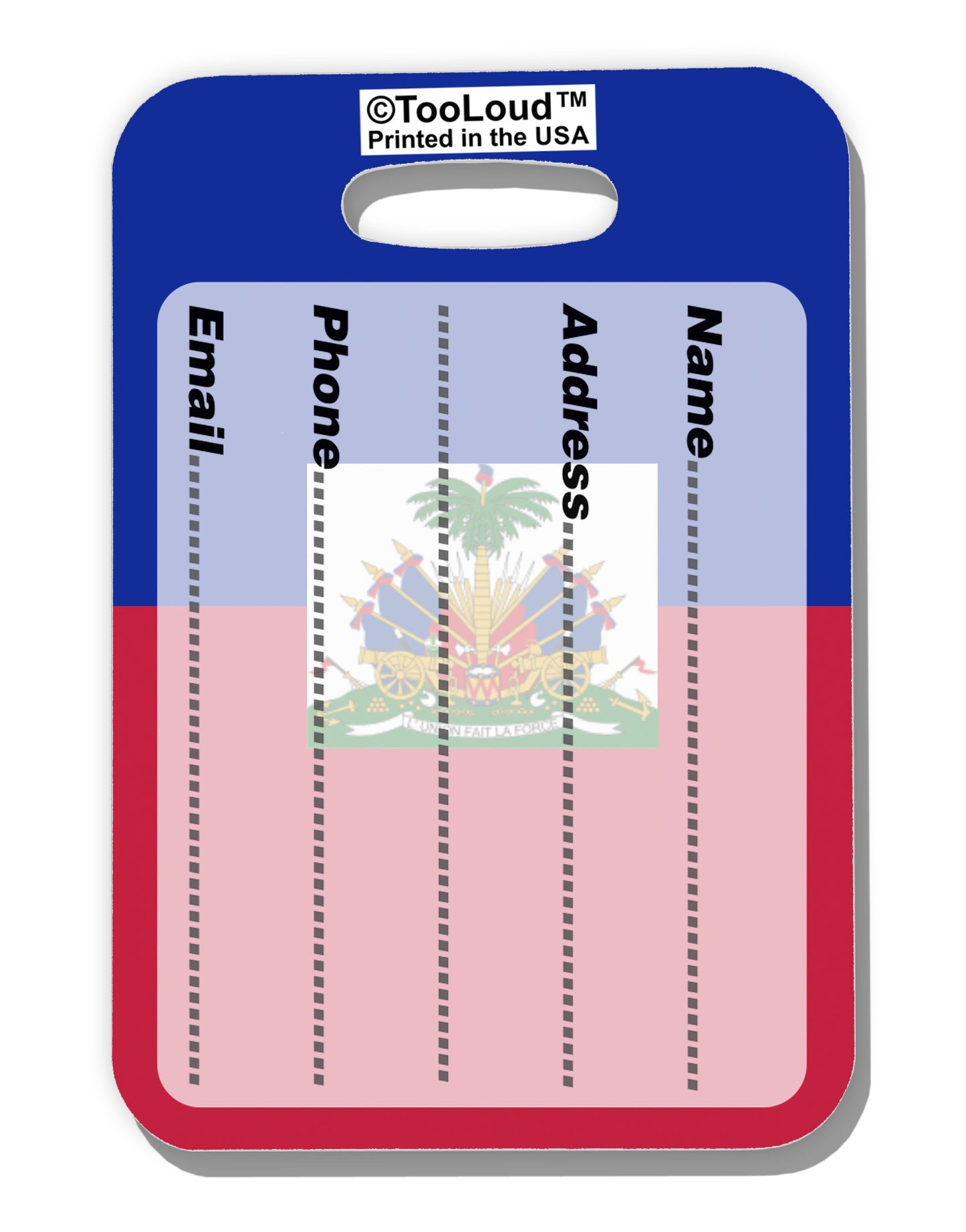 Haiti Flag AOP Luggage Tag Dual Sided All Over Print-Luggage Tag-TooLoud-White-One Size-Davson Sales