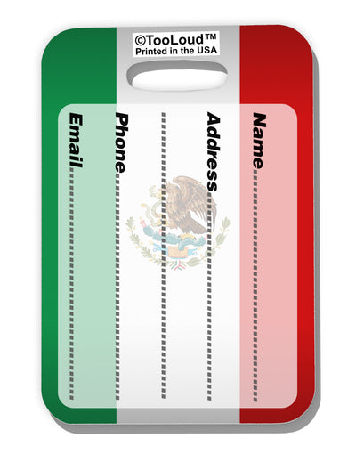 Mexico Flag AOP Luggage Tag Dual Sided All Over Print-Luggage Tag-TooLoud-White-One Size-Davson Sales