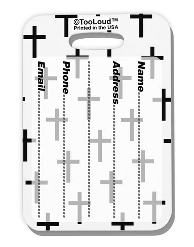 Christian Crosses Luggage Tag Dual Sided All Over Print-Luggage Tag-TooLoud-White-One Size-Davson Sales