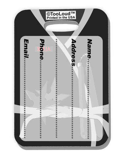 Ninja Black AOP Luggage Tag Dual Sided All Over Print-Luggage Tag-TooLoud-White-One Size-Davson Sales