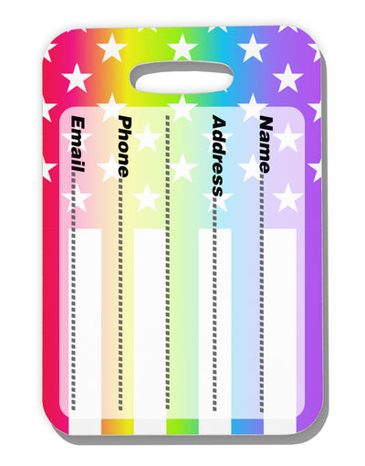 American Pride - Rainbow Stars and Stripes Luggage Tag Dual Sided All Over Print-Luggage Tag-TooLoud-White-One Size-Davson Sales