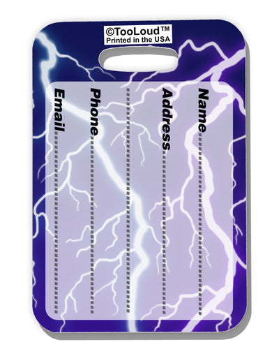 Lightning All Over Luggage Tag Dual Sided All Over Print-Luggage Tag-TooLoud-White-One Size-Davson Sales