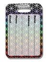 Chakra Colors Flower of Life Luggage Tag Dual Sided All Over Print-Luggage Tag-TooLoud-White-One Size-Davson Sales