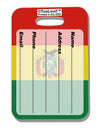 Bolivia Flag AOP Luggage Tag Dual Sided All Over Print-Luggage Tag-TooLoud-White-One Size-Davson Sales