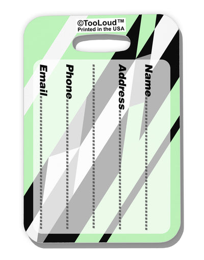 Minty Fresh Cubism Luggage Tag Dual Sided All Over Print by-Luggage Tag-TooLoud-White-One Size-Davson Sales