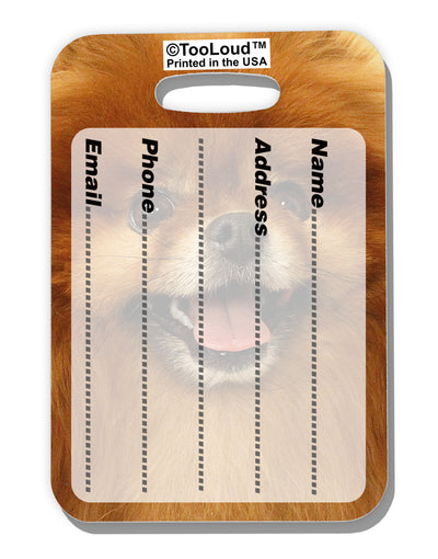 Adorable Red Pomeranian Luggage Tag Dual Sided All Over Print-Luggage Tag-TooLoud-White-One Size-Davson Sales