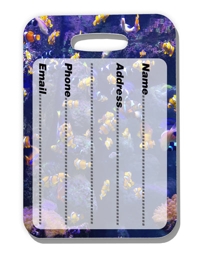 Underwater Ocean View Clownfish Luggage Tag Dual Sided All Over Print by TooLoud-Luggage Tag-TooLoud-White-One Size-Davson Sales