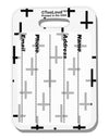 Inverted Crosses Luggage Tag Dual Sided All Over Print-Luggage Tag-TooLoud-White-One Size-Davson Sales