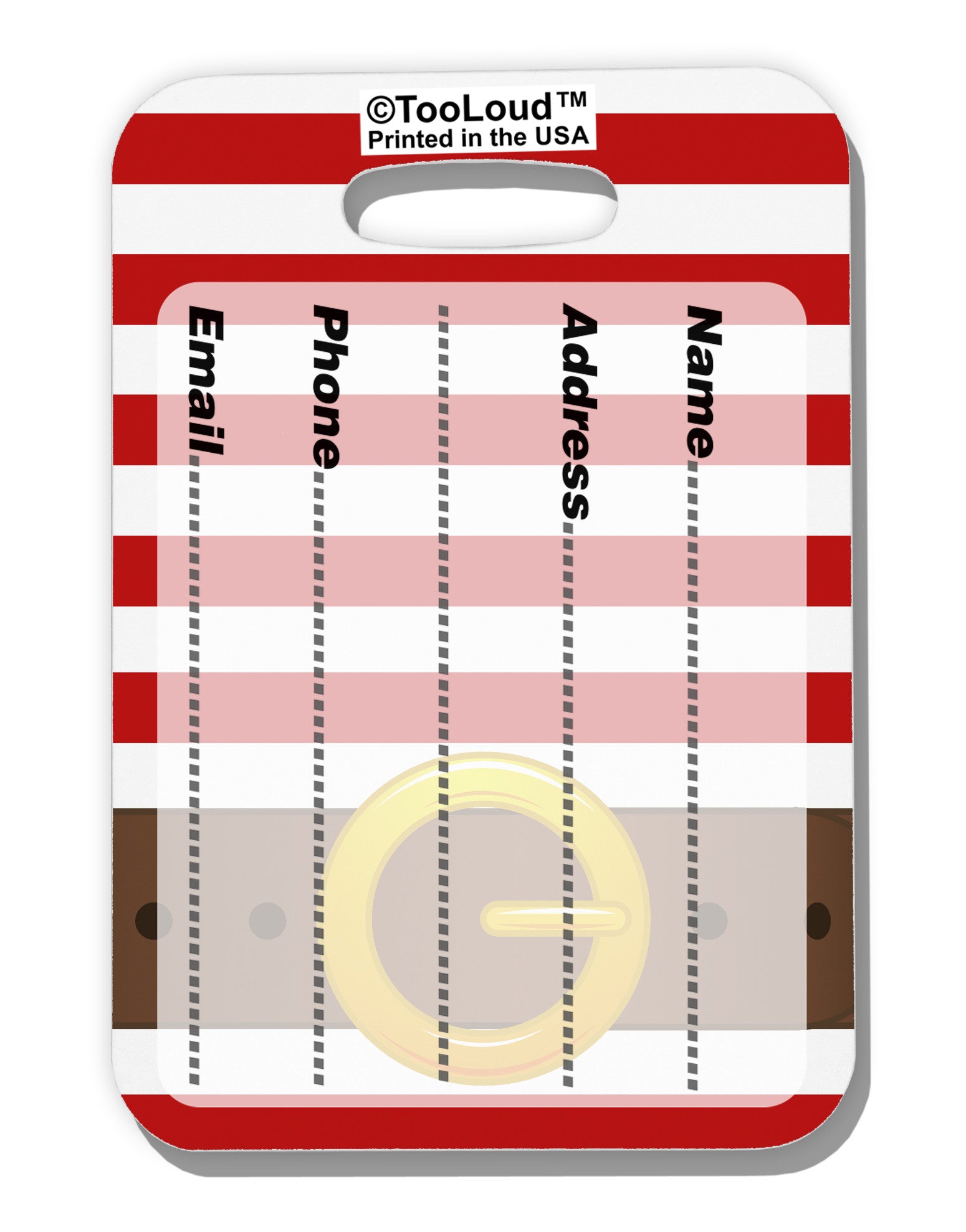 Pirate Crew Costume - Red Luggage Tag Dual Sided All Over Print-Luggage Tag-TooLoud-White-One Size-Davson Sales