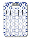 Stars of David Jewish Luggage Tag Dual Sided All Over Print by TooLoud-Luggage Tag-TooLoud-White-One Size-Davson Sales