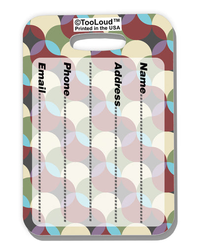 Geometric Abstract AOP Luggage Tag Dual Sided All Over Print by TooLoud-Luggage Tag-TooLoud-White-One Size-Davson Sales