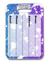 Splatter AOP - Blue Purple Luggage Tag Dual Sided All Over Print-Luggage Tag-TooLoud-White-One Size-Davson Sales