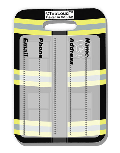 Firefighter Black AOP Luggage Tag Dual Sided All Over Print-Luggage Tag-TooLoud-White-One Size-Davson Sales