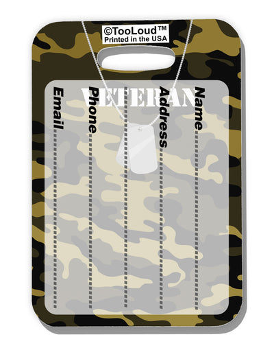 Veteran Dog Tags Luggage Tag Dual Sided All Over Print-Luggage Tag-TooLoud-White-One Size-Davson Sales