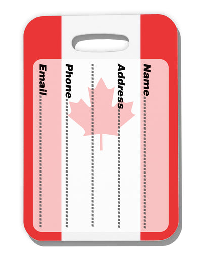 Canadian Flag All Over Luggage Tag Dual Sided All Over Print-Luggage Tag-TooLoud-White-One Size-Davson Sales