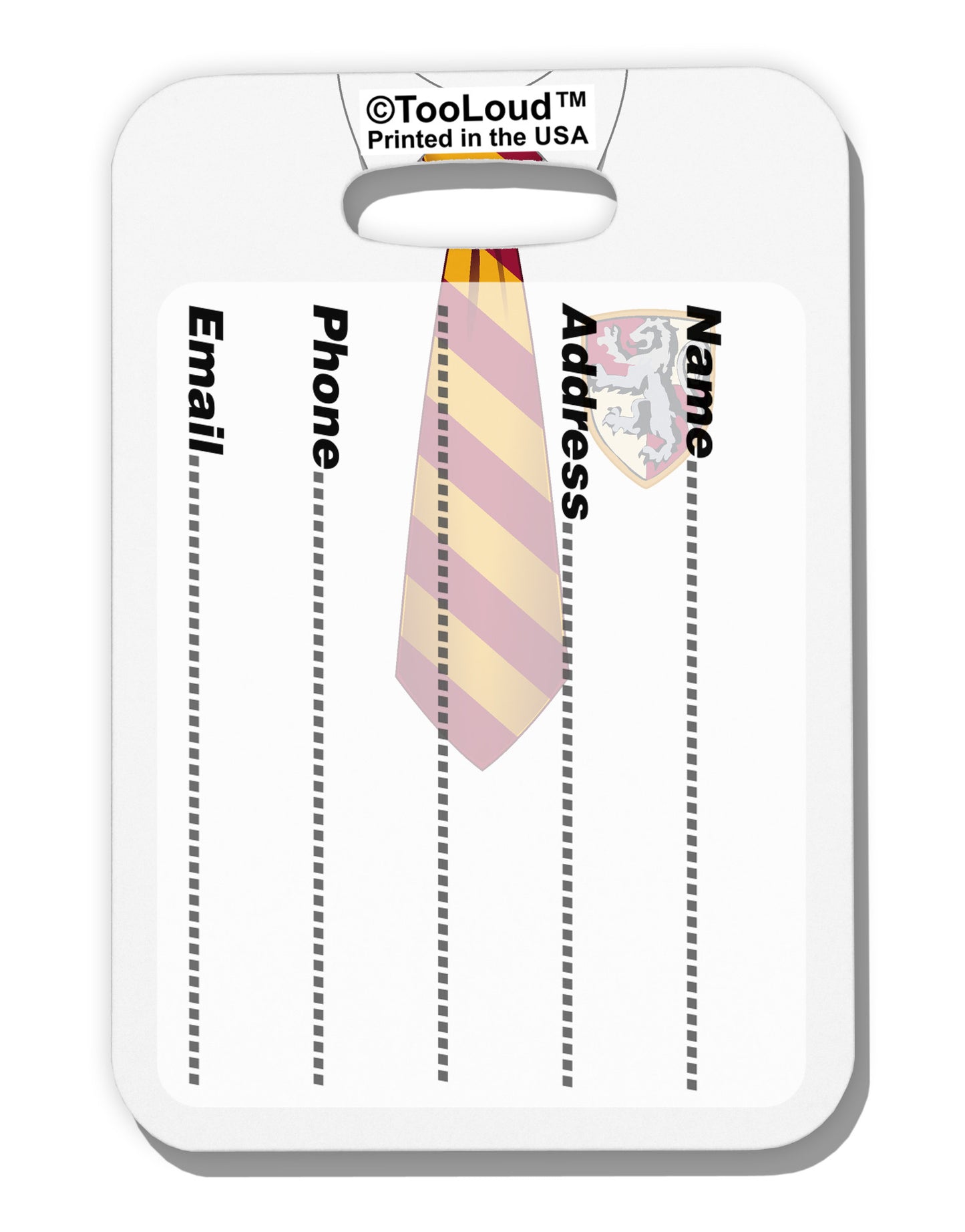 TooLoud Wizard Uniform Red and Yellow Luggage Tag Dual Sided All Over Print-Luggage Tag-TooLoud-White-One Size-Davson Sales