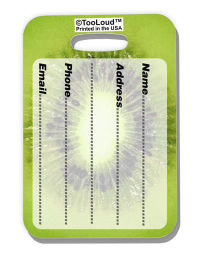 Kiwi Fruit Luggage Tag Dual Sided All Over Print by TooLoud-Luggage Tag-TooLoud-White-One Size-Davson Sales