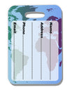 Cool World Map Design Luggage Tag Dual Sided All Over Print-Luggage Tag-TooLoud-White-One Size-Davson Sales