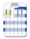 TooLoud Uruguay Flag AOP Luggage Tag Dual Sided-Luggage Tag-TooLoud-White-One Size-Davson Sales