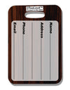 Dark Wood Look Luggage Tag Dual Sided All Over Print by-Luggage Tag-TooLoud-White-One Size-Davson Sales