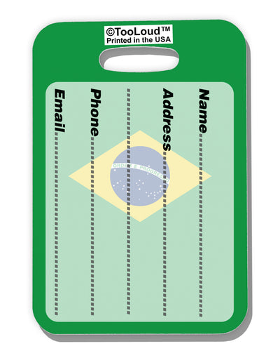 Brazil Flag AOP Luggage Tag Dual Sided All Over Print-Luggage Tag-TooLoud-White-One Size-Davson Sales