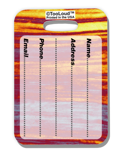 Ocean Sunset Abstract Luggage Tag Dual Sided All Over Print by-Luggage Tag-TooLoud-White-One Size-Davson Sales