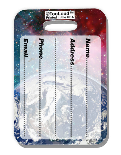 Fantasy Galactic Earth All Over Luggage Tag Dual Sided All Over Print-Luggage Tag-TooLoud-White-One Size-Davson Sales