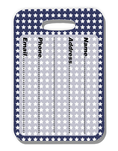 Americana Stars Pattern Luggage Tag Dual Sided All Over Print-Luggage Tag-TooLoud-White-One Size-Davson Sales