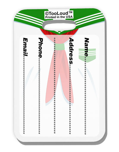 School Uniform Costume - Green Luggage Tag Dual Sided All Over Print-Luggage Tag-TooLoud-White-One Size-Davson Sales