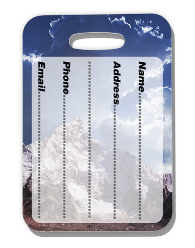 Mountain All Over Print Luggage Tag Dual Sided All Over Print by TooLoud-Luggage Tag-TooLoud-White-One Size-Davson Sales