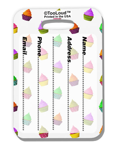 Real Cupcakes AOP Luggage Tag Dual Sided All Over Print-Luggage Tag-TooLoud-White-One Size-Davson Sales