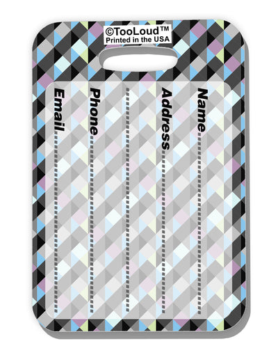 Plaid Pattern AOP Luggage Tag Dual Sided All Over Print-Luggage Tag-TooLoud-White-One Size-Davson Sales