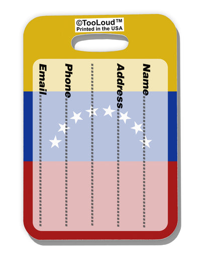 Venezuela Flag AOP Luggage Tag Dual Sided All Over Print-Luggage Tag-TooLoud-White-One Size-Davson Sales