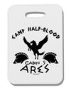 Camp Half Blood Cabin 5 Ares Thick Plastic Luggage Tag by-Luggage Tag-TooLoud-White-One Size-Davson Sales