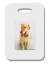 Golden Retriever Watercolor Thick Plastic Luggage Tag-Luggage Tag-TooLoud-White-One Size-Davson Sales